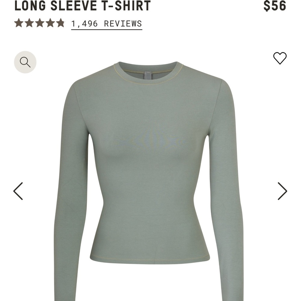 Long Sleeve Sage Green T-Shirt